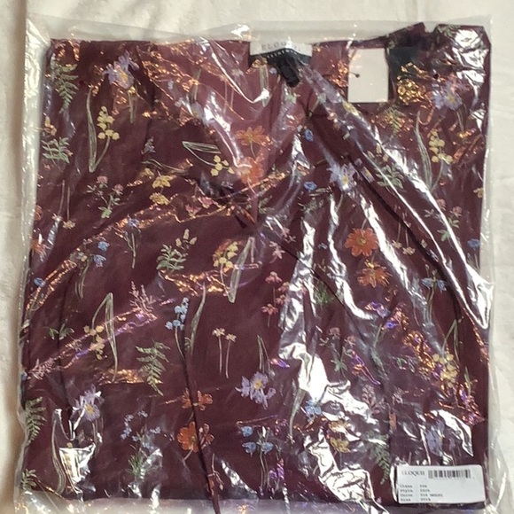 Eloquii Elements Balloon Sleeve Blouse With Ties (Z17.9) - Picture 3 of 4